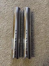 Chrome billet lower fork legs 41mm Sliders Harley wideglide Torpedo HHI Smooth