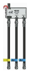 Dish-Network-Triplexer-amp-Coax-Cable-Jumpers-Separator-Diplexer-Satellite-Pro-DPP