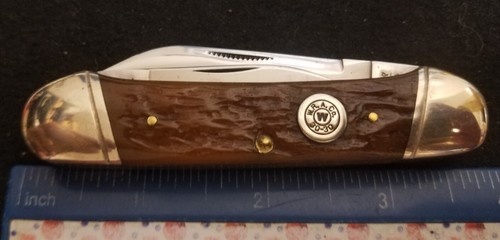 Winchester USA Cartrige Series 39201 Canittler Knife, 1998, Jig Old Green Bone = - Picture 5 of 6