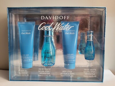 Davidoff Cool Water piece Gift Set For Women New Free - Main Image