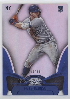 2019 Panini Chronicles Certified Blue 31/99 Pete Alonso #25 Rookie RC 1r5