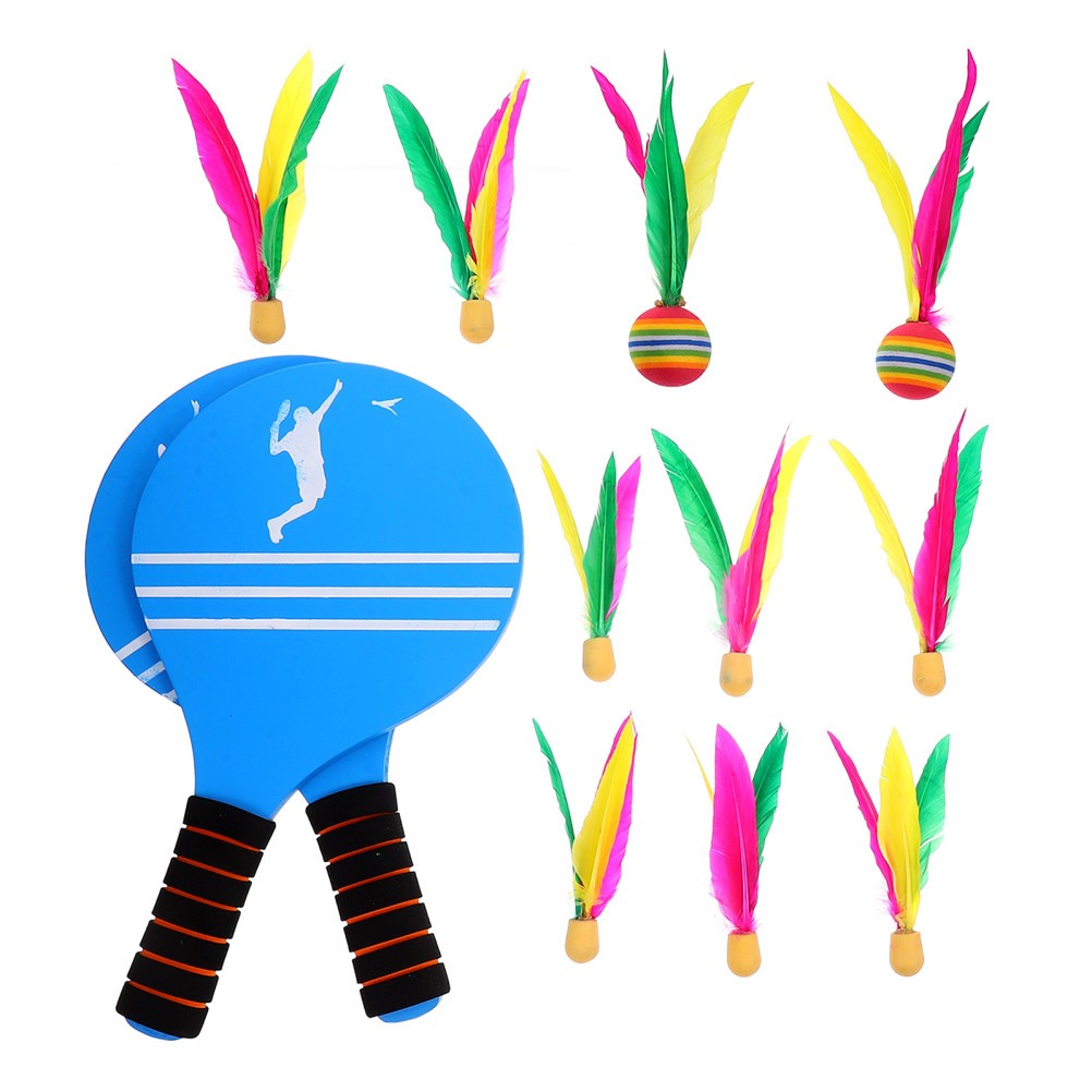Badminton Training Set Lawn Games Camping Gear Racquet Cricket Ball Shuttlecock
