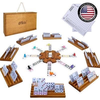 Complete Double 12 Mexican Train Dominoes Game - Fun for All Ages & Travel Size