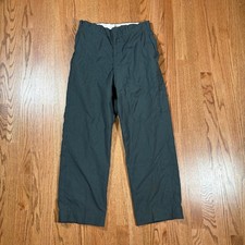 Vintage 60s US Military Tropical Poly Wool Blend Lightweight Pants 30x27