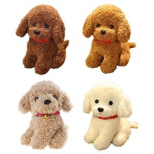 Stuffed Toy Christmas Gift Cute Puppy Handcrafts for Kid Girls Throw Pillow