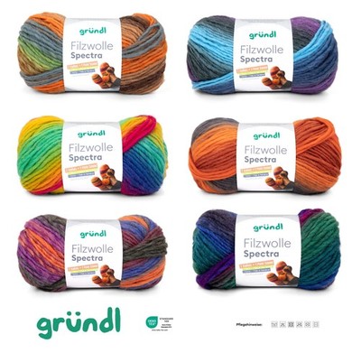 Gründl Filzwolle Spectra 100g Knäuel