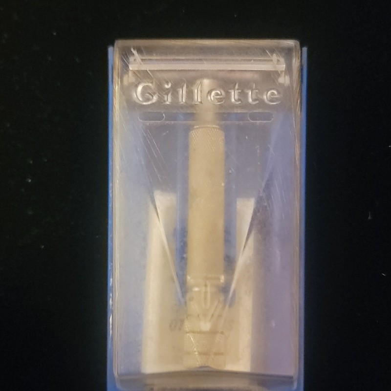 Gillette Vintage Collectible Metal Safety Razor with Case Classic Shaving Tool