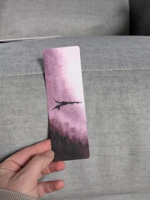 Fantasy Dragon Watercolor Laminated Bookmark - Imagen 1 de 2