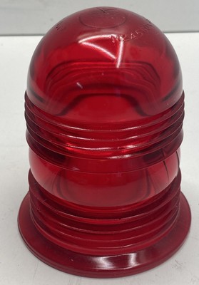 NOS Vintage 1981 KOPP Naval Light Lens Dome RED NSN 6210-01-067-0629 Navy Boat
