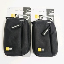 2 Case Logic TBC-402 Black Point Shoot Camera Cases Pouches Carabiner Belt Loop