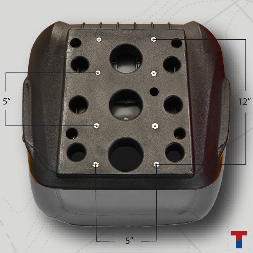 Tempress 68351 ProBax Captain's Marine Boat Helm Seat, Blue/Gray/Carbon