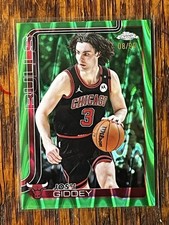 2025-26 Topps Chrome Josh Giddey Green Ray Wave Refractor #/99 Chicago Bulls