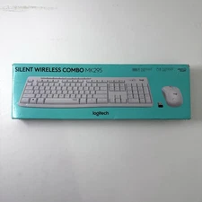 Logitech MK295 Wireless Mouse Keyboard Combo Silent Touch Technology Off White