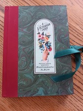 a victorian flower photograph album