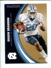2016 Panini North Carolina Tar Heels Gold #17  Shaun Draughn /25