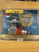 Vintage Cox Medallion .09 Glow Engine NIB New in Box Case Model Airplane 230