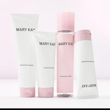 Mary Kay Skin Care Set Cleanser Scrub Toner Moisturizer Sunscreen SPF 50