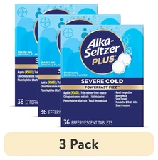 Alka-Seltzer Plus Powerfast Severe Cold, 36ct, 3pk