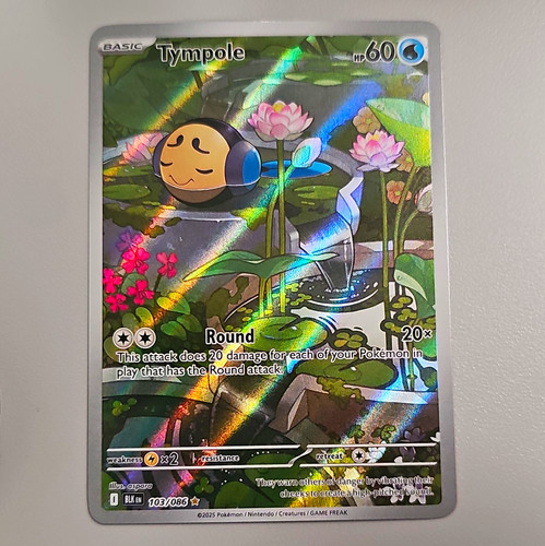 Tympole 103/086 Illustration Rare Sv: Black Bolt Holo 60 HP