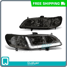 Headlights Smokedclear Side Turn Cornerled Drl Headlamp For 98-02 Accord Cg Headlights Smokedclear Side Turn Cornerled Drl Headlamp For 98-02 Accord Cg