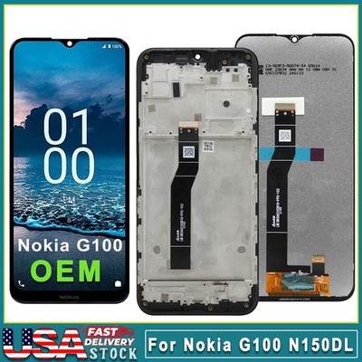 OEM Nokia G100 N150DL TA-1430 LCD Display Touch Screen Digitizer Frame Assembly
