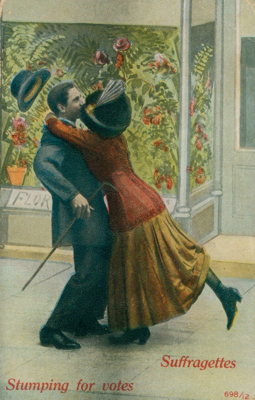 Vintage Postcard  "Suffragettes Stumping for Votes"  Votes for Women