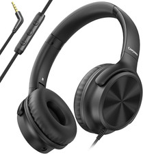 Wired Headphones with Mic, 3.5Mm Corded Headphone for School