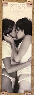 ''The Kiss'' by Tanya Chalkin 2002 Door Poster 21x62.5 Female Models Rolled