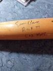Ernie Banks Autographed Baseball bat Hall Of Fame 77 512 Home Runs no C O A