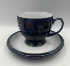 Denby Baroque Blue Tea Cup & Saucer Coffee Cup Set