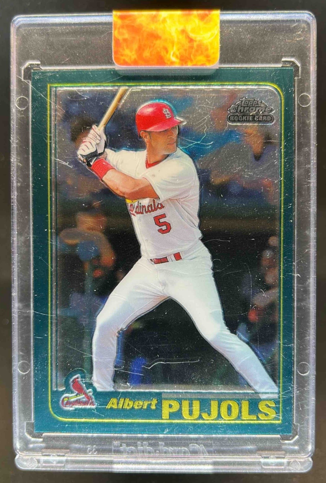 2001 Topps Traded & Rookies Albert Pujols Chrome Rookie RC #T247 Cardinals