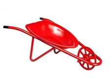 Miniature Fairy Garden Red Metal Christmas Wheelbarrow - Buy 3 Save $5