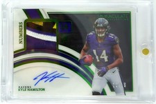 2024  Immaculate #INA-KHA Kyle Hamilton 10/18 RC Patch Auto Emerald