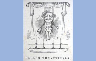1859 antique PARLOR THEATRICALS magic STAGE DESIGN NEGRO plays engravings 1st Ed