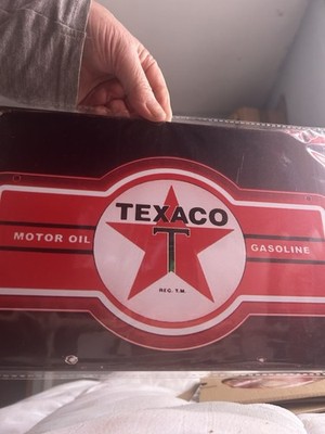 Reproduktion Texaco Schild 