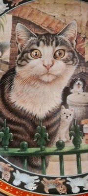 Danbury Mint Collectors Plate HARRY  LESLEY ANNE IVORY'S CATS