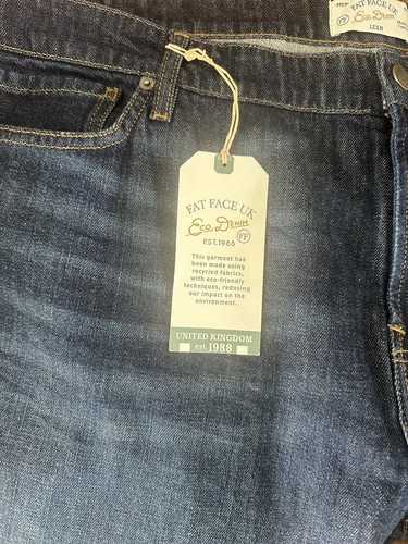 Fat Face Men’s Jeans 42s Denim Zip Fly - Picture 2 of 6