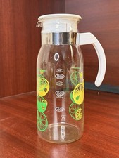 Vintage Pyrex Glass Lemon Lime Pitcher Carafe...