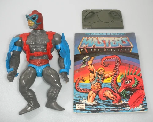 100% Complete 1982 Stratos MOTU Masters of the Universe Vintage Figure & Comic