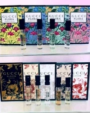 Gucci Flora Gorgeous & Bloom Perfume Collection Sample Spray Vials 9pc Set 