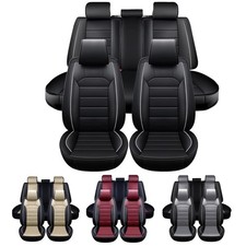 For Nissan Car Seat Covers Front Rear 5-seats Leather Protector Cushion Pad