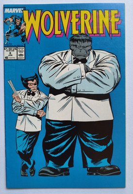 Wolverine #8 1989 Marvel Comics Direct Edition Raw FN+