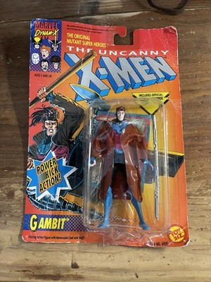 VTG 1992 Toy Biz  Marvel The Uncanny X-Men GAMBIT Power Kick Action Figure - New