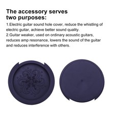 New Guitar Soundhole Cover Soft Silicone Sound Hole Covers for Acoustic Guitar