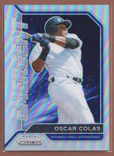 Oscar Colas #EM4 2021 Panini Prizm Emergent Silver Prizm-1582