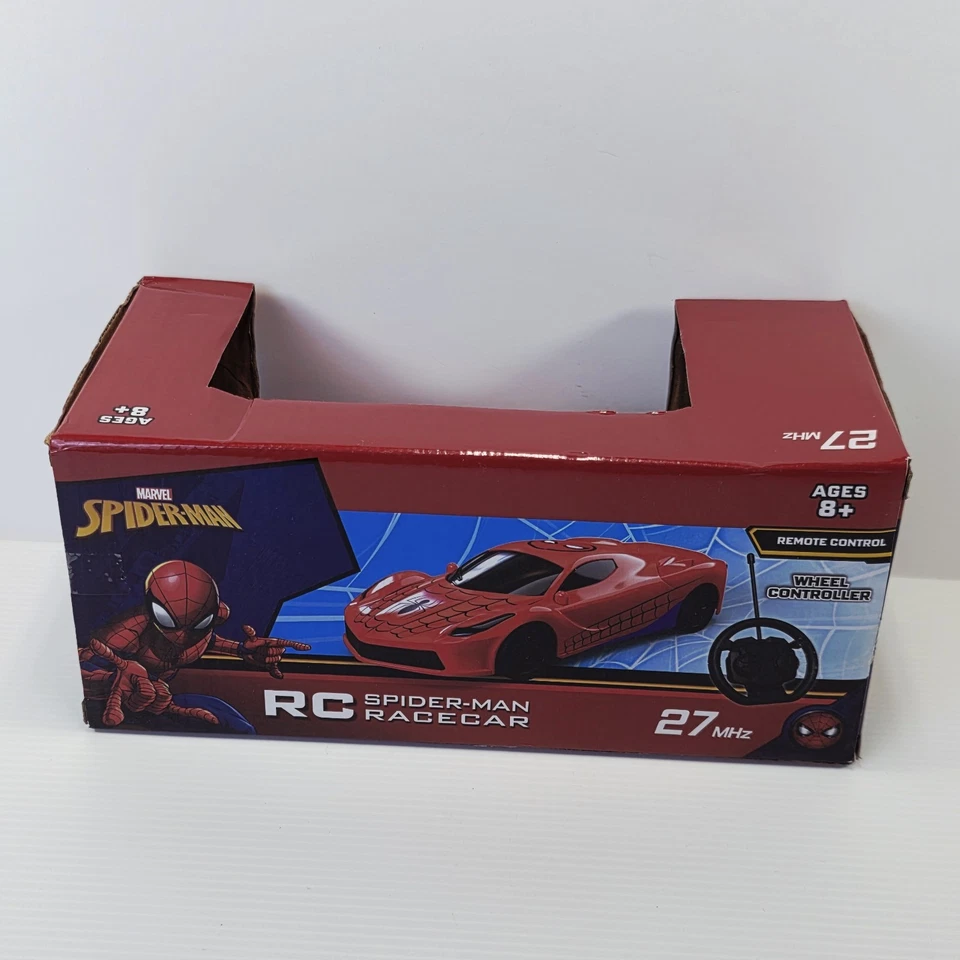 Spider-Man RC Race Car High Speed 32ft Distance Full Function Ages 8+ Marvel - Image 3 of 4