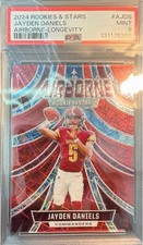Panini 2024 Rookies & Stars Jayden Daniels Airborne Longevity #A-JDS PSA 9
