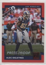 2017 Panini Donruss Press Proof Red Alec Ogletree #224 1md