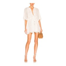 Minkpink 'Nerang' White Pinstripe Mini Dress Size S