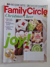 2016 December Family Circle Magazine Christmas Cookies Recipes Holiday Toy List